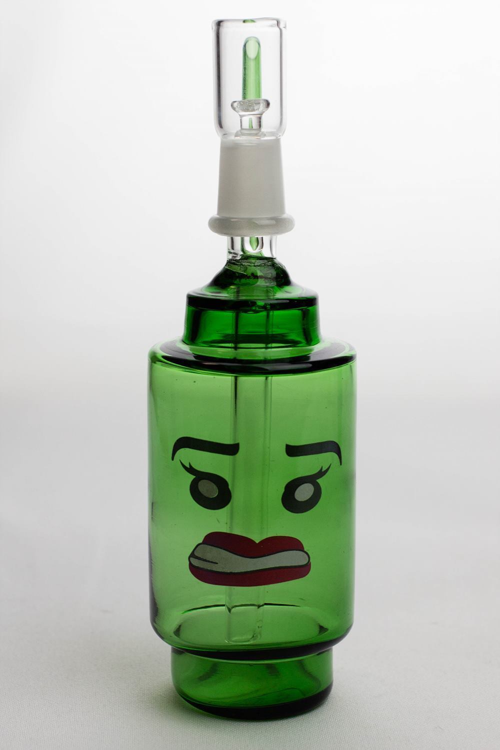 7 Lego head 2-in-1 glass water bubbler