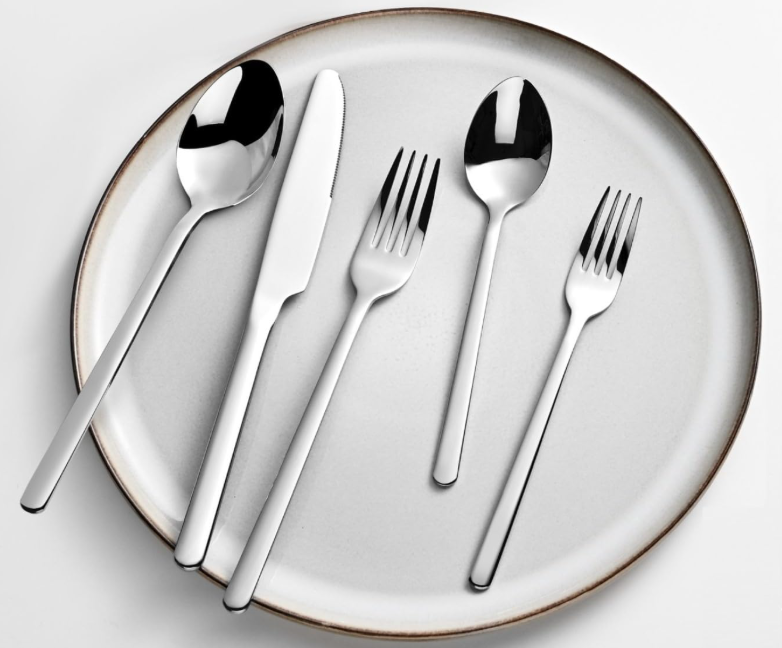 18/10 Stainless Steel Silverware Mirror Polished Dishwasher Safe for Home, Restaurant, Wedding, Party