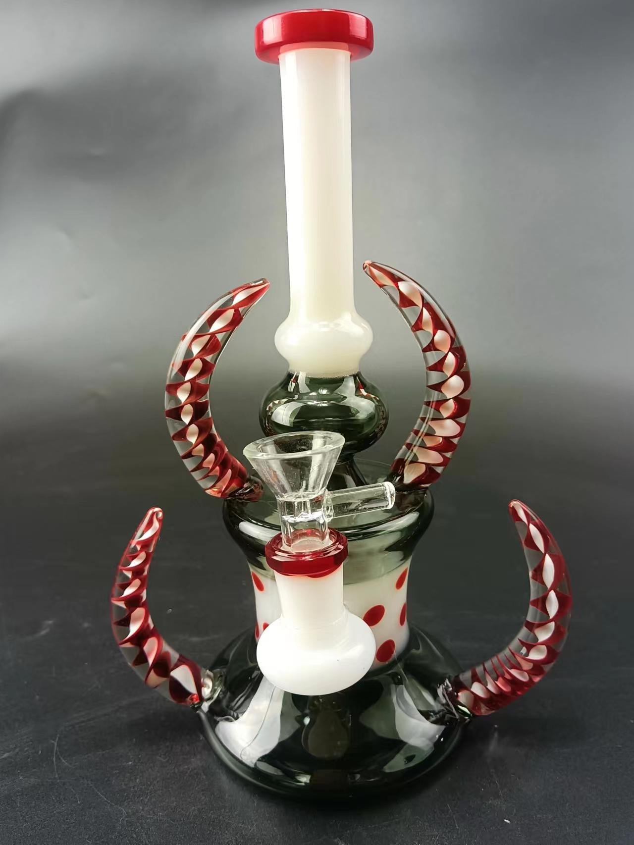 8 Heady Glass Dab Rig w/ Horns