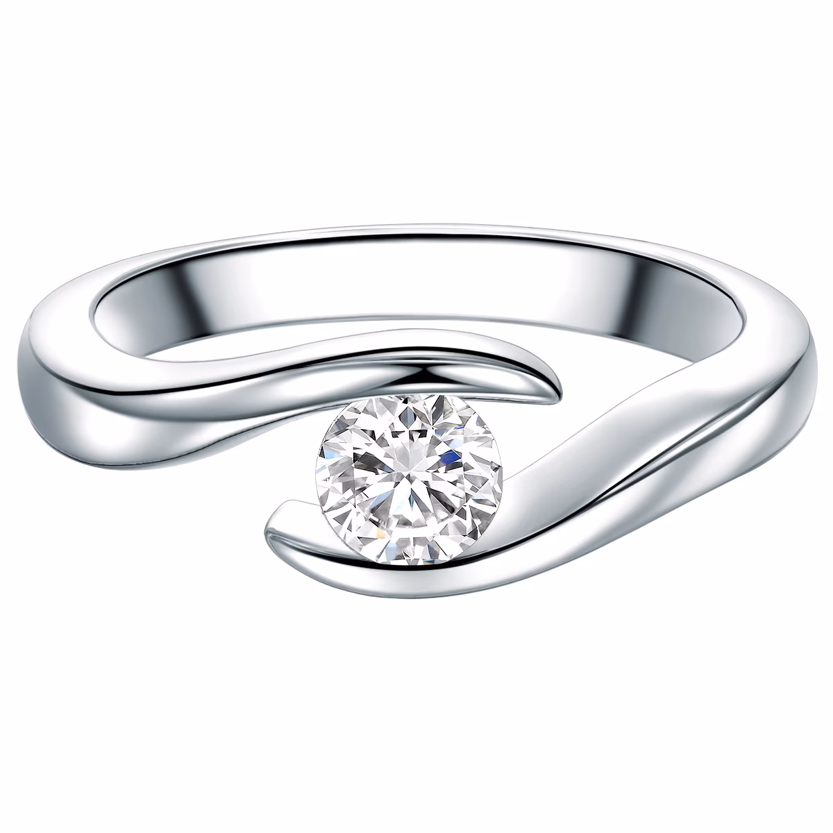 Ring aus Sterling Silber in Silber mit Zirkonia