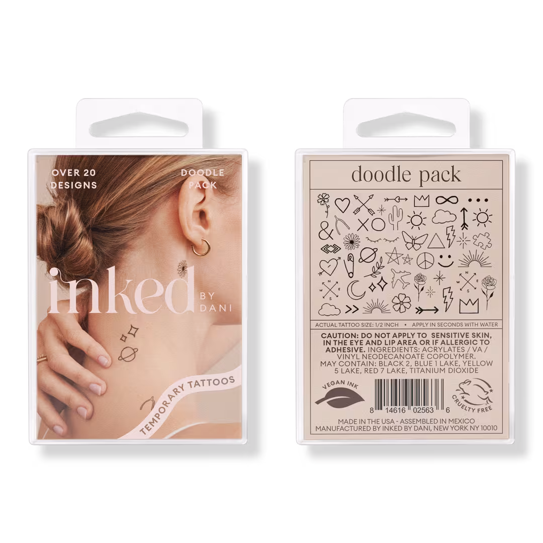 Inked by Dani  Doodle Temporary Tattoo Pack