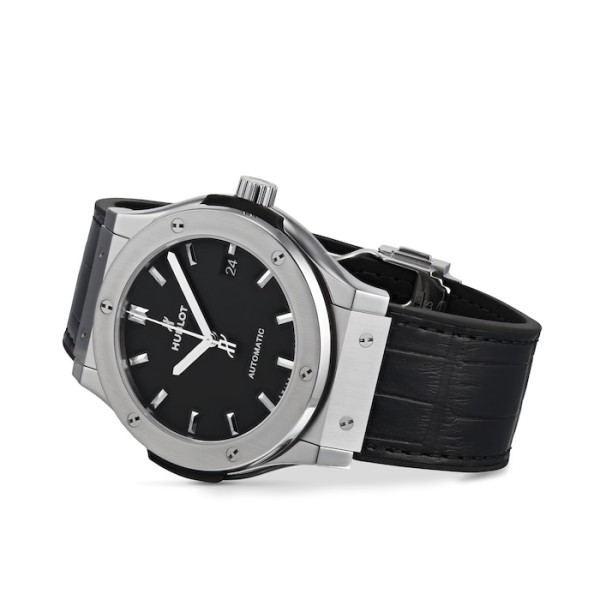 Replica Hublot Classic Fusion Men Automatic Black Rubber Watch 511.NX.1171.LR