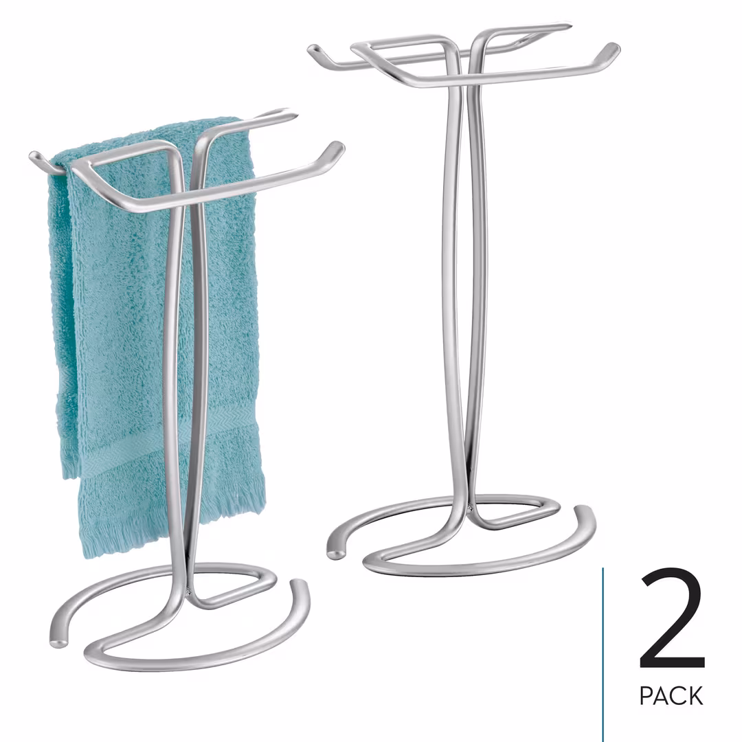 iDesign  Chrome T-Shape Countertop Hand Towel Holder