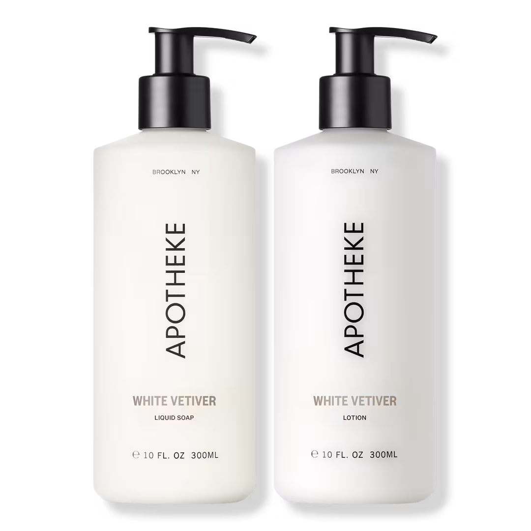 APOTHEKE  White Vetiver Liquid Soap and Lotion Set