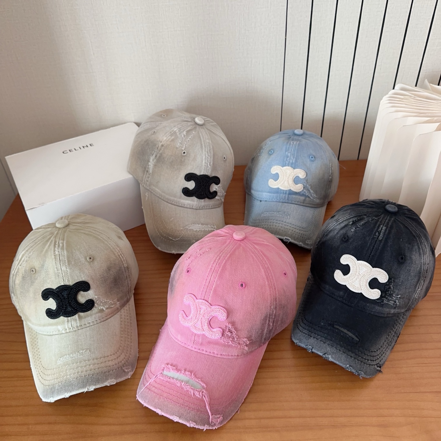Celine Triomphe Logo Baseball Cap