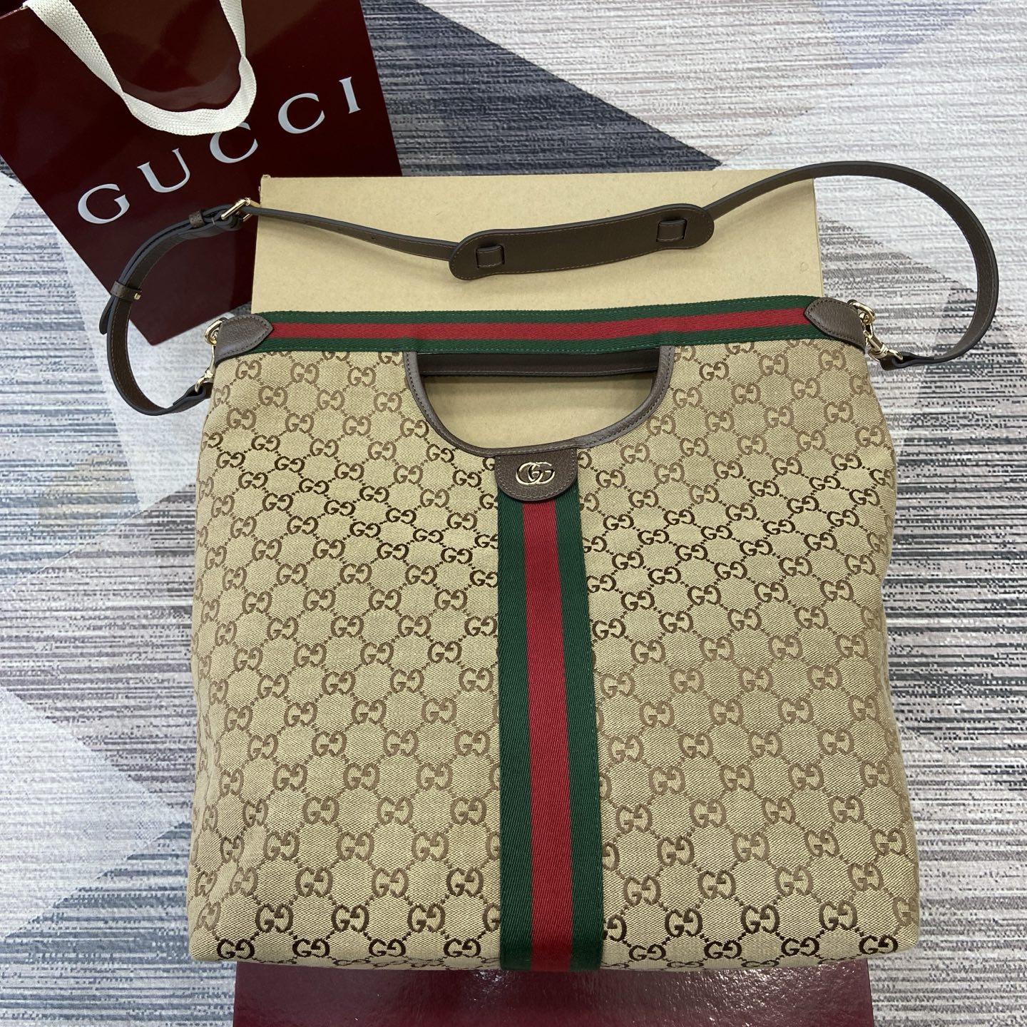 Gucci Giglio GG Denim Fabric 865452