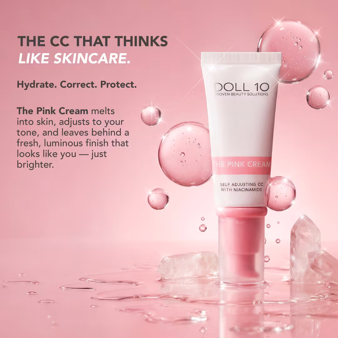 Doll 10  The Pink Cream Self Adjusting CC with Niacinamide