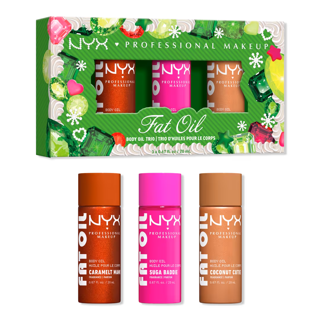 NYX Professional Makeup  Fat Oil Mini Body Oil Trio