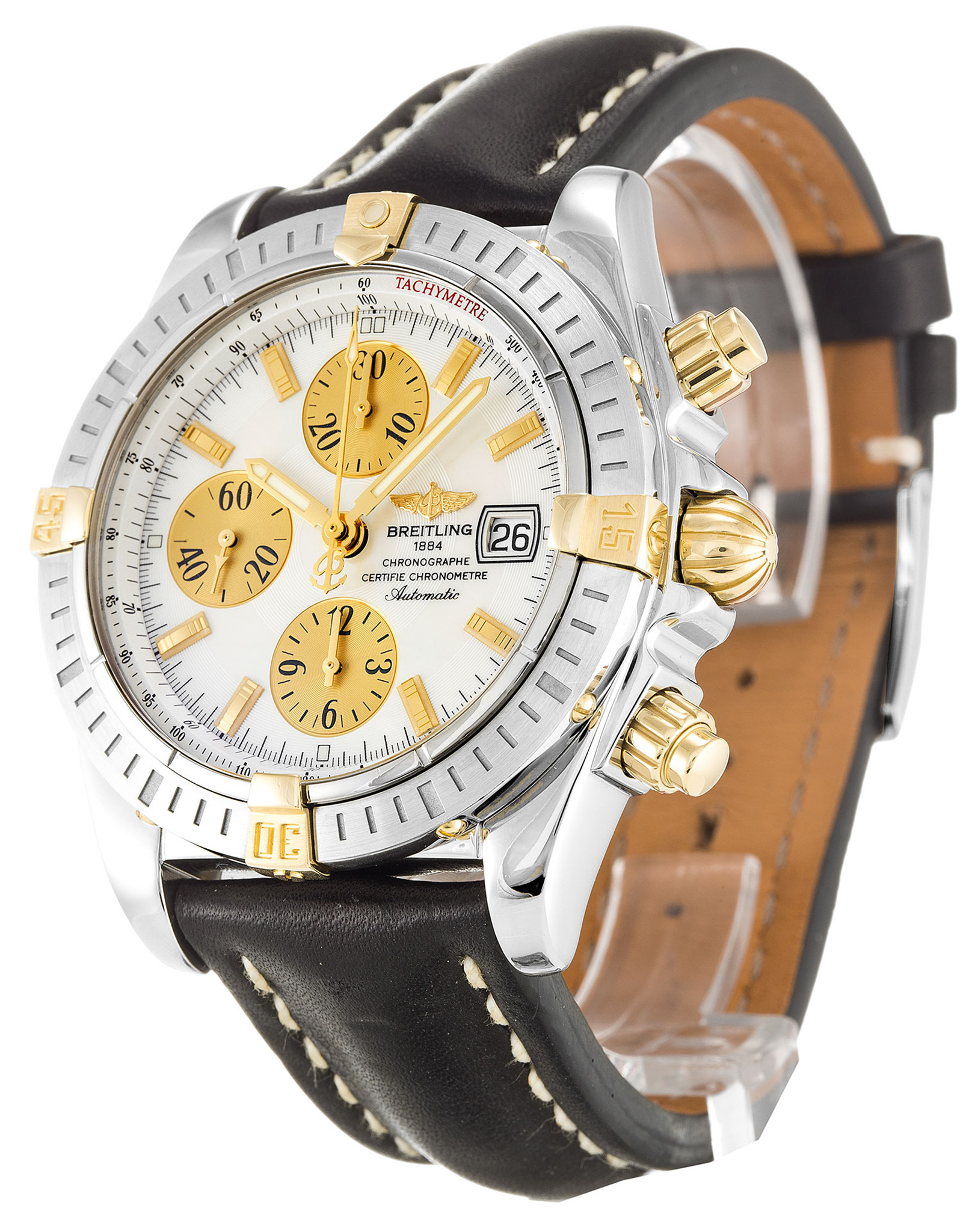 Replica Breitling Chronomat Evolution White Dial Stick Markers B13356