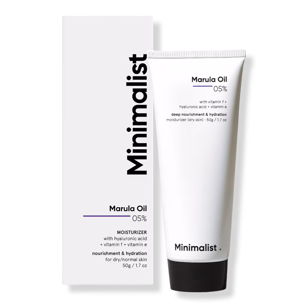 Minimalist  Face Moisturizer for Dry Skin with Marula Oil 5% & Hyaluronic Acid