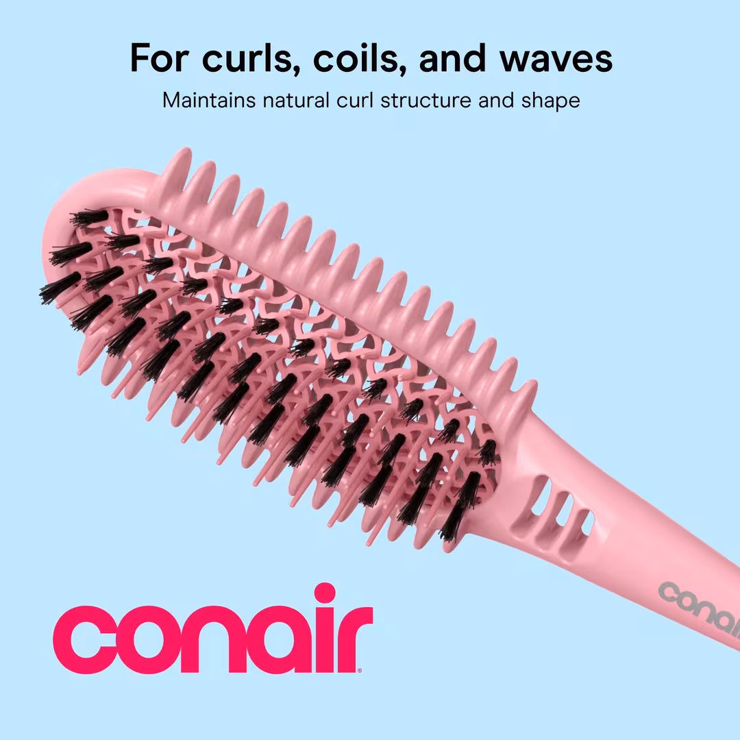 Conair  Curl Define Pro Detangler Hair Brush For Tight Curls