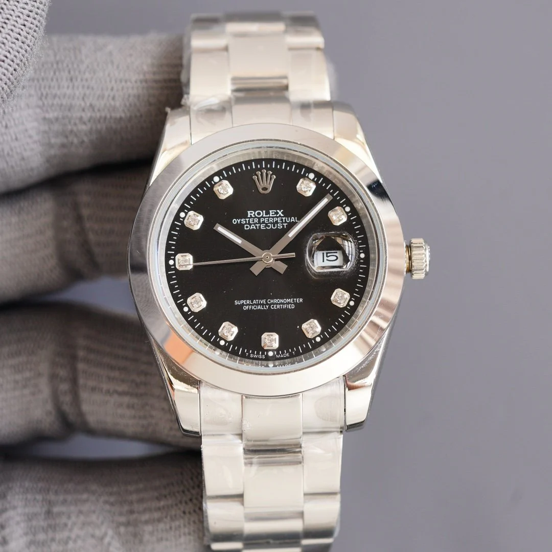 Rolex Watch DATEJUST 41MM STEEL SMOOTH BEZEL DIAMOND NUMERALS Watch
