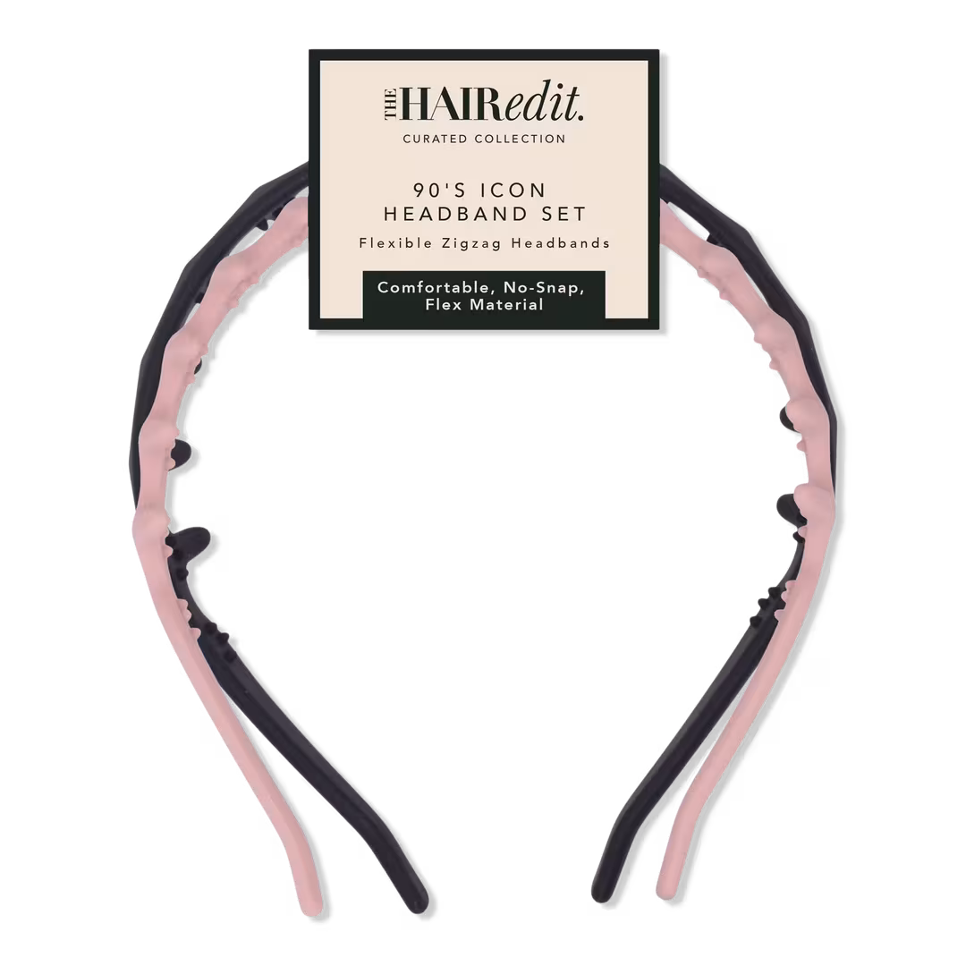 The Hair Edit  90's Icon Flexible Zig Zag Headband Set