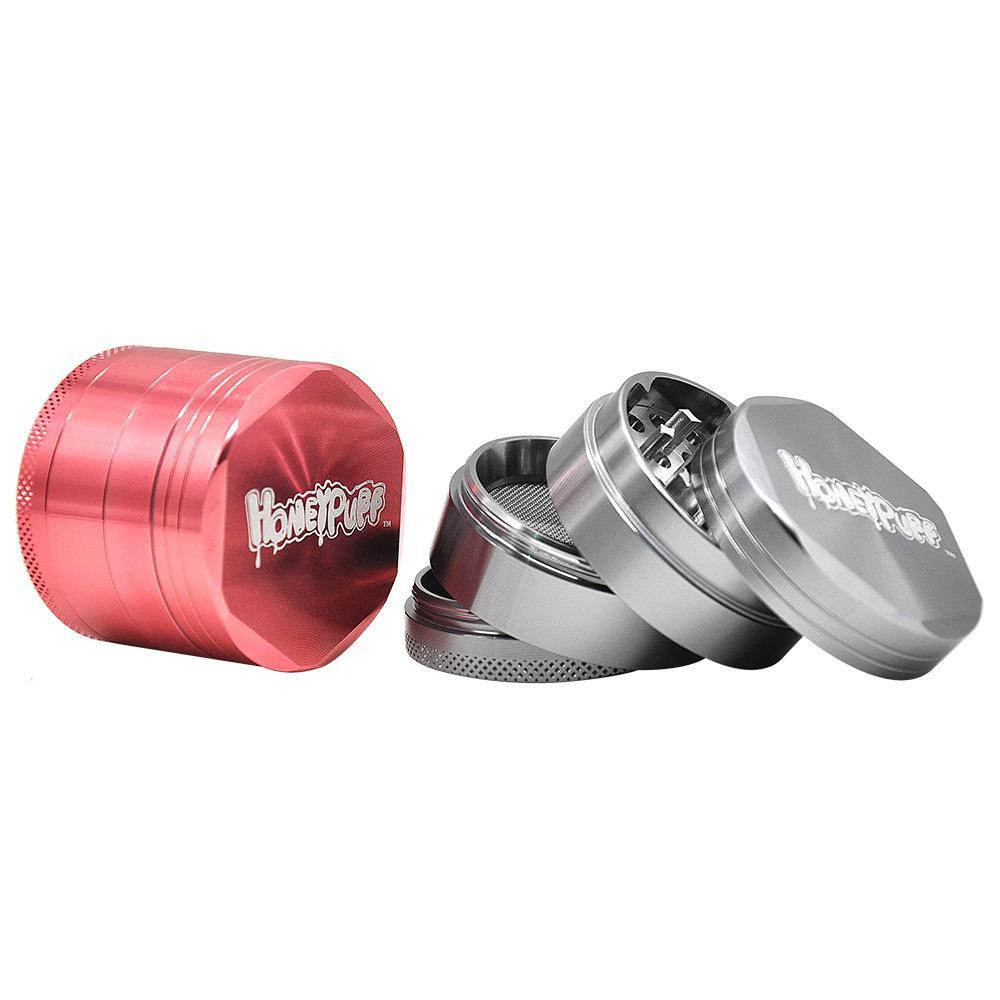 Honeypuff Easy-Grind Herb Grinder 4 Layer 50MM (3 Color)