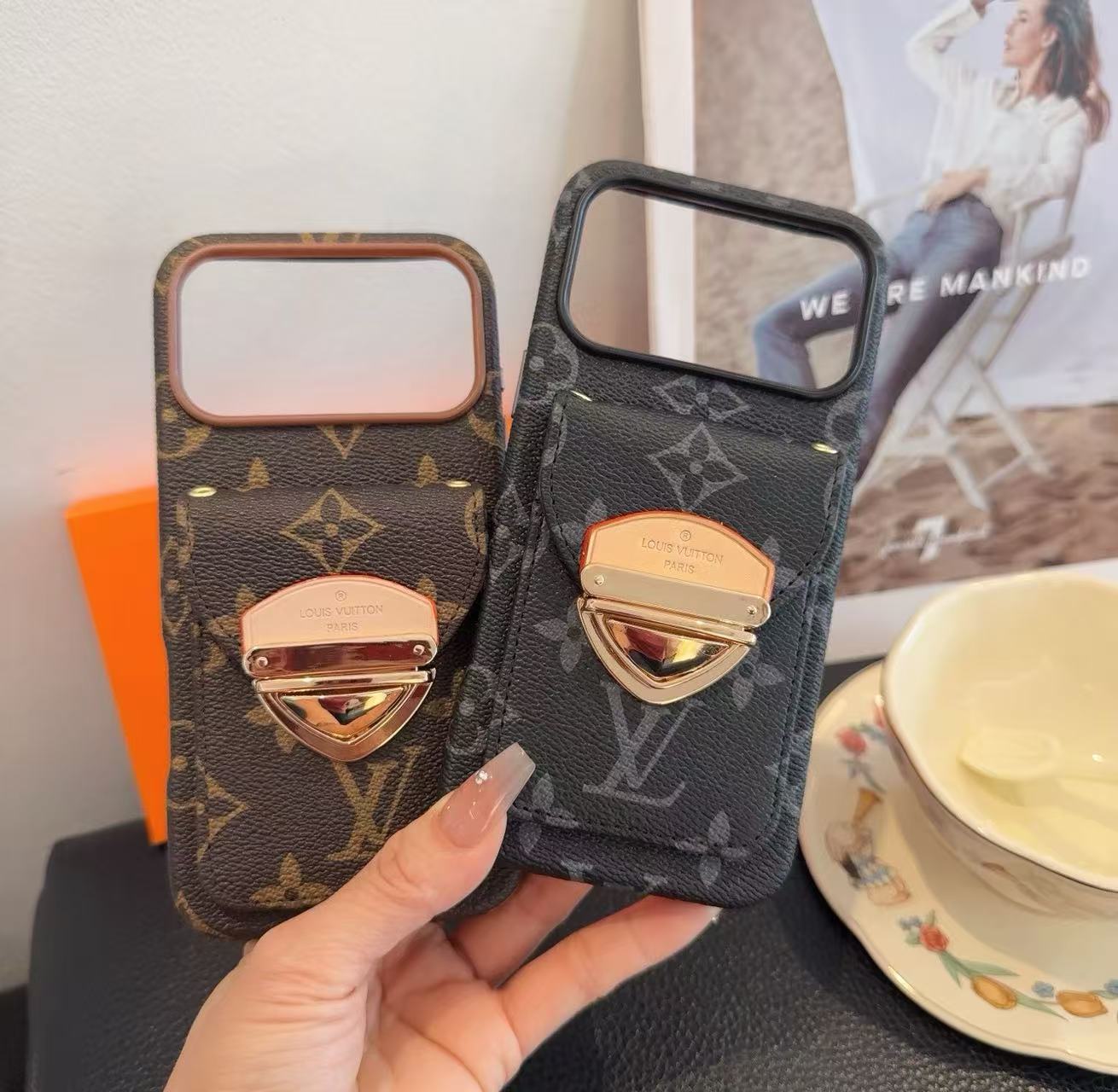 LV iPhone Card Holder Case