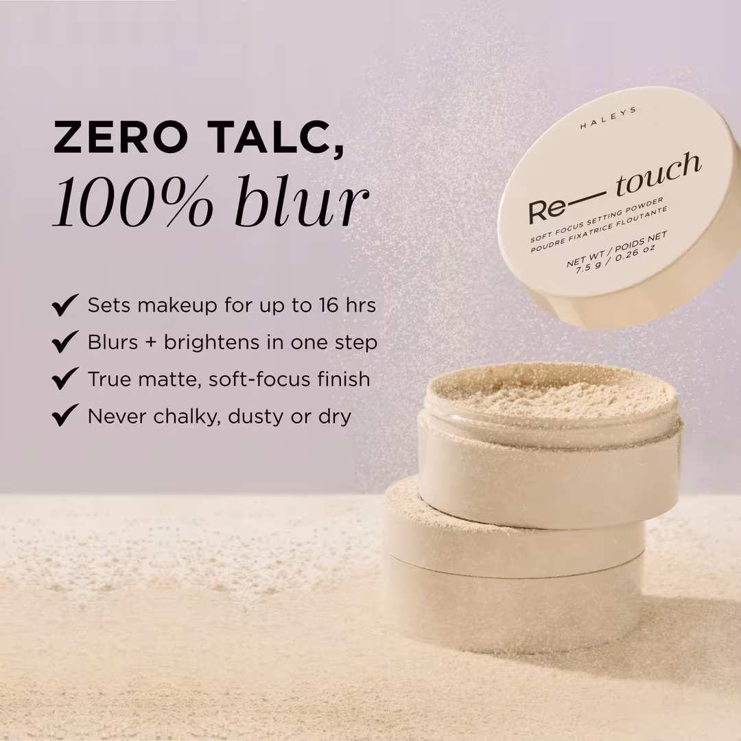HALEYS Beauty  Re-touch Talc-Free Soft Focus Setting Powder