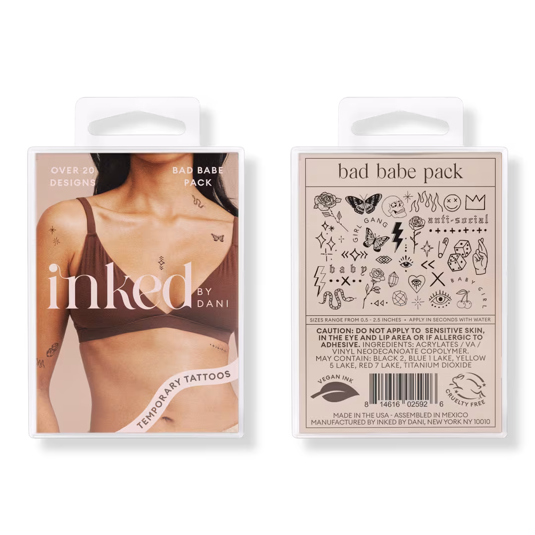 Inked by Dani  Bad Babe Temporary Tattoo Pack