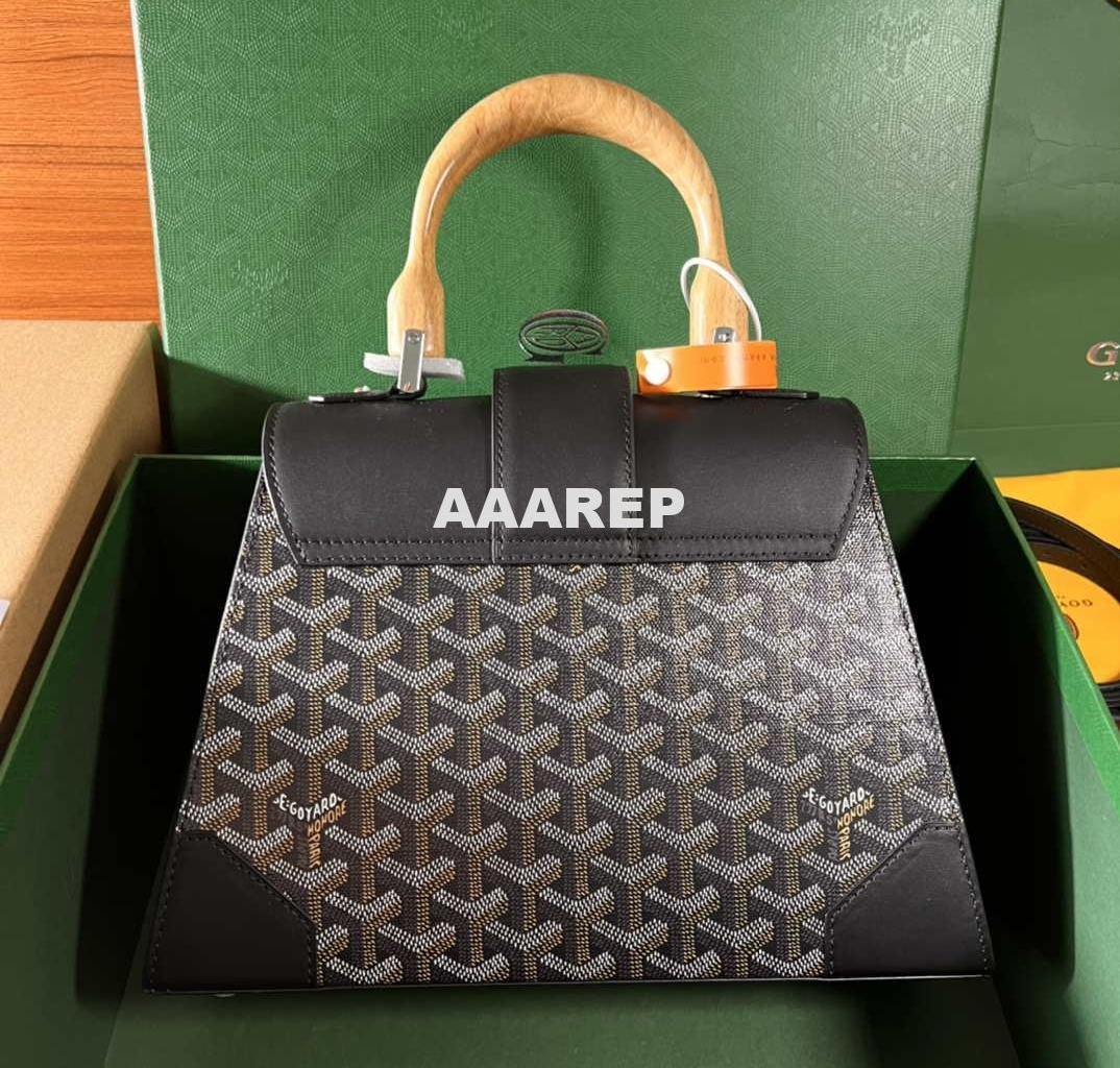 Replica Goyard Sac Saigon Pm Bag BPMLTY07CL07P Black