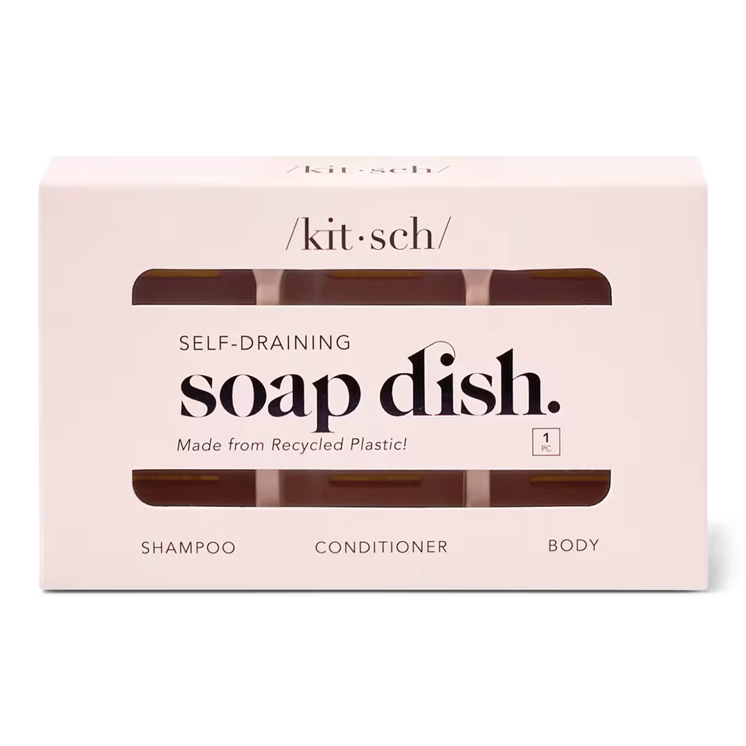 Kitsch  Bottle-Free Beauty Self-Draining Soap Dish
