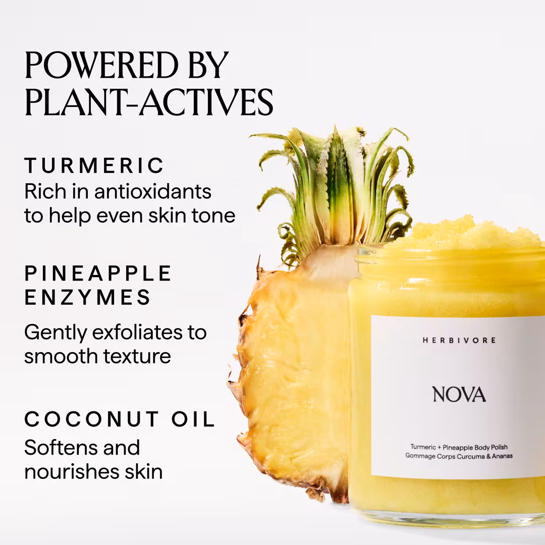 HERBIVORE  NOVA Turmeric + Pineapple Body Polish