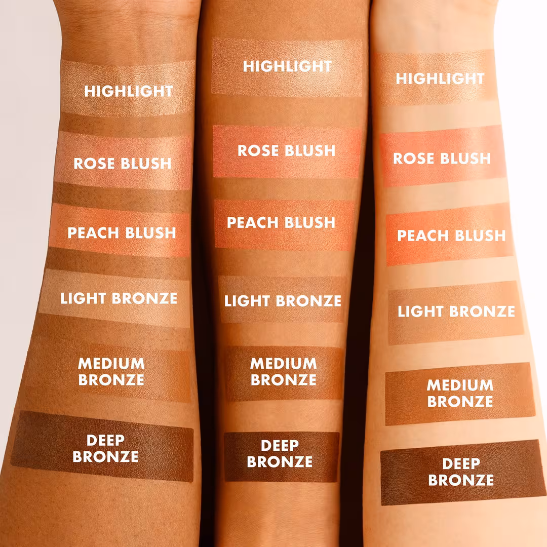 ICONIC LONDON  Multi-Use Blush, Bronze, and Highlight Cream Palette