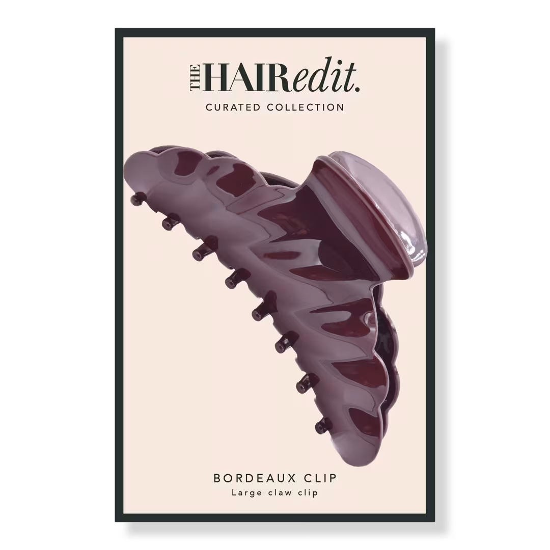 The Hair Edit  Bordeaux Burgundy Claw Clip