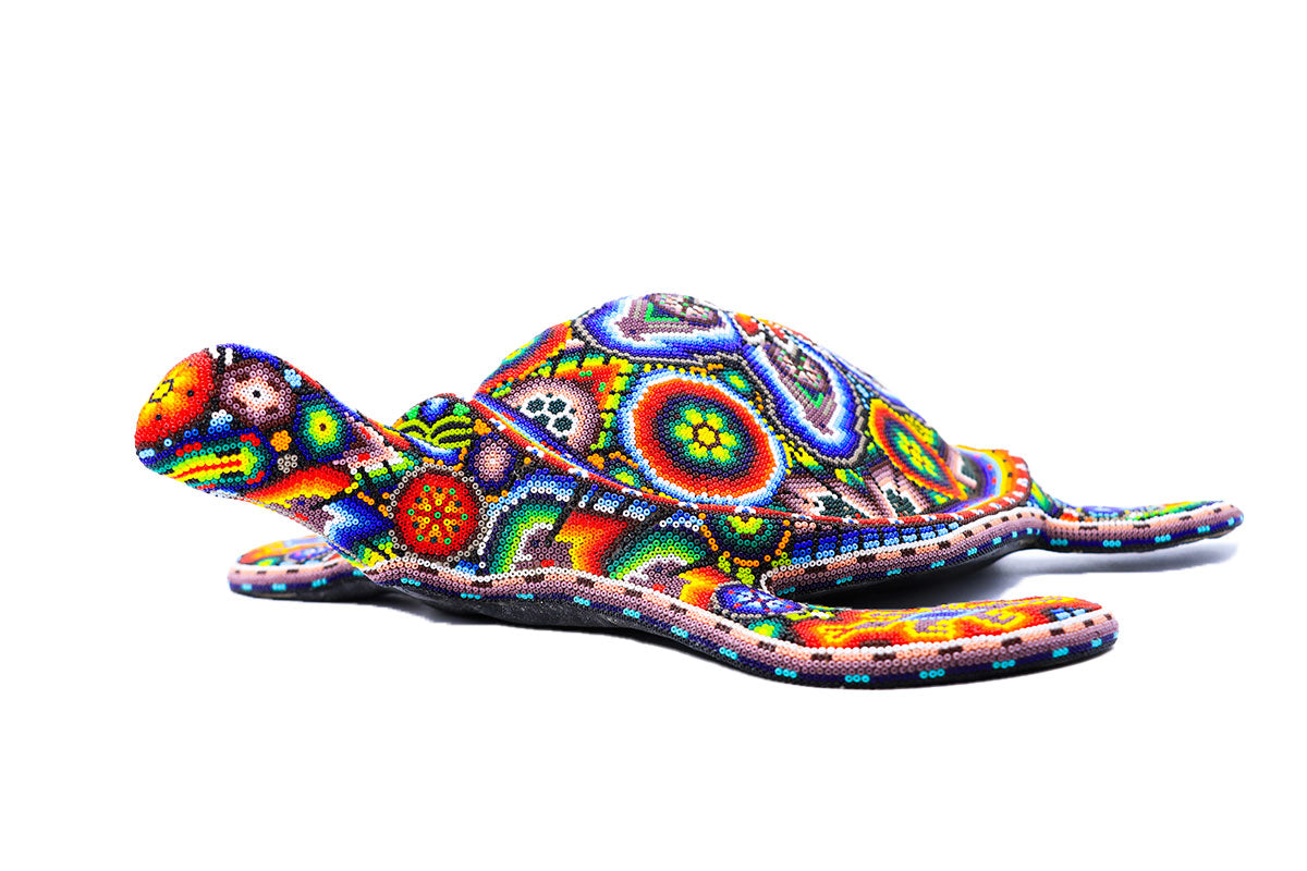 Tortuga Alta - Obra de Arte Huichol