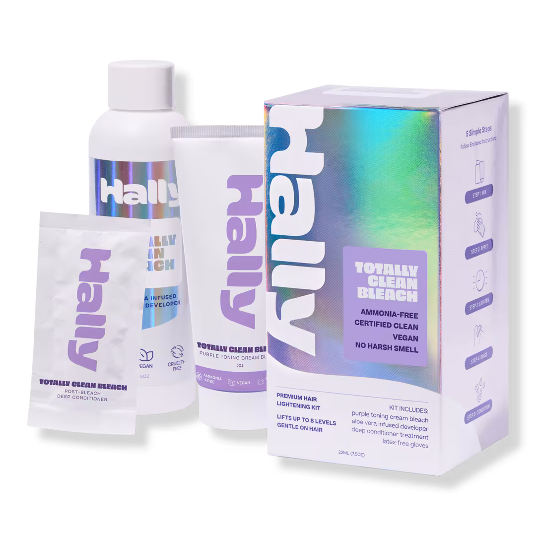 HALLY  Totally Clean Bleach Premium Hair Lightening Kit