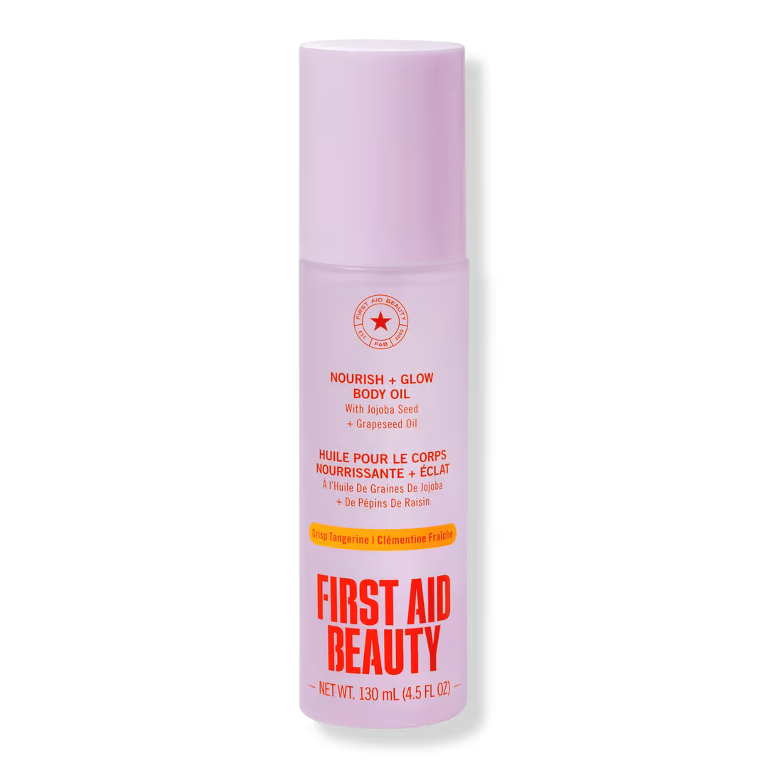 First Aid Beauty  Nourish + Glow Body Oil with Jojoba Seed + Grapeseed Oil