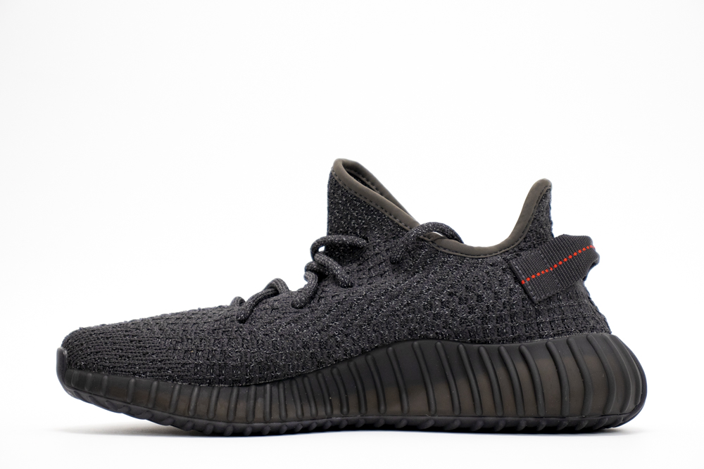 Yeezy 350 V2 Static All Black Reflective Replica For Sale