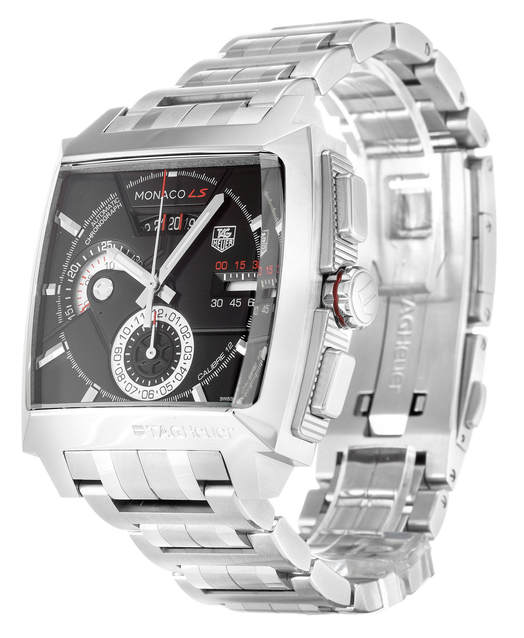 Replica Tag Heuer Monaco Black Dial White Case CAL2110.BA0781-40.5 MM