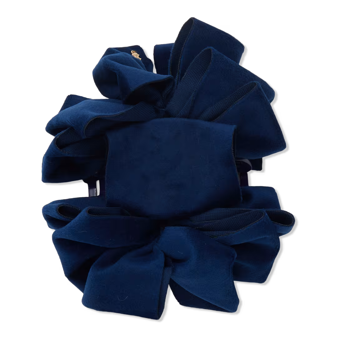 Lele Sadoughi  Navy Mini Rita Claw Clip