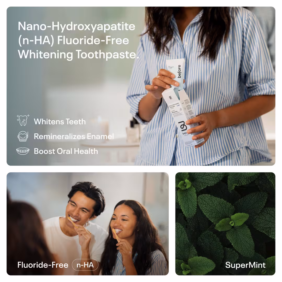 Before Oral Care  Before n-HA SuperMint Whitening 2-Pack