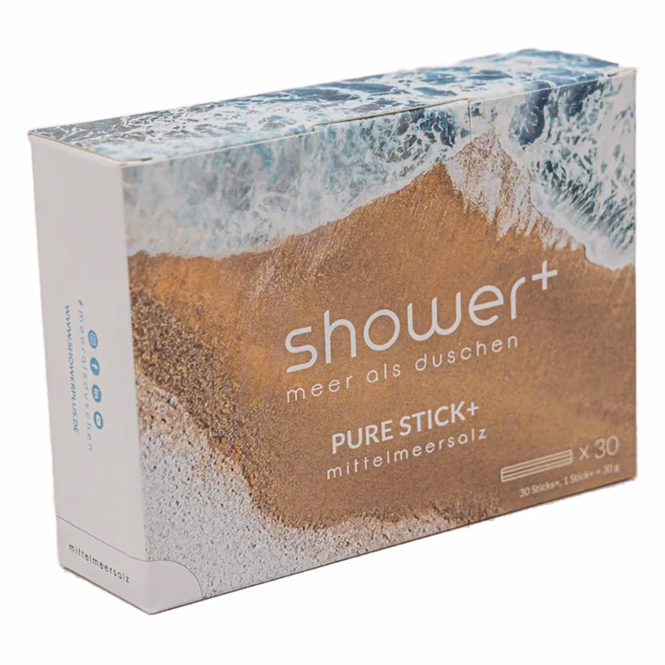 PURE STICK+ 30er Pack MITTELMEERSALZ, Salzdusche