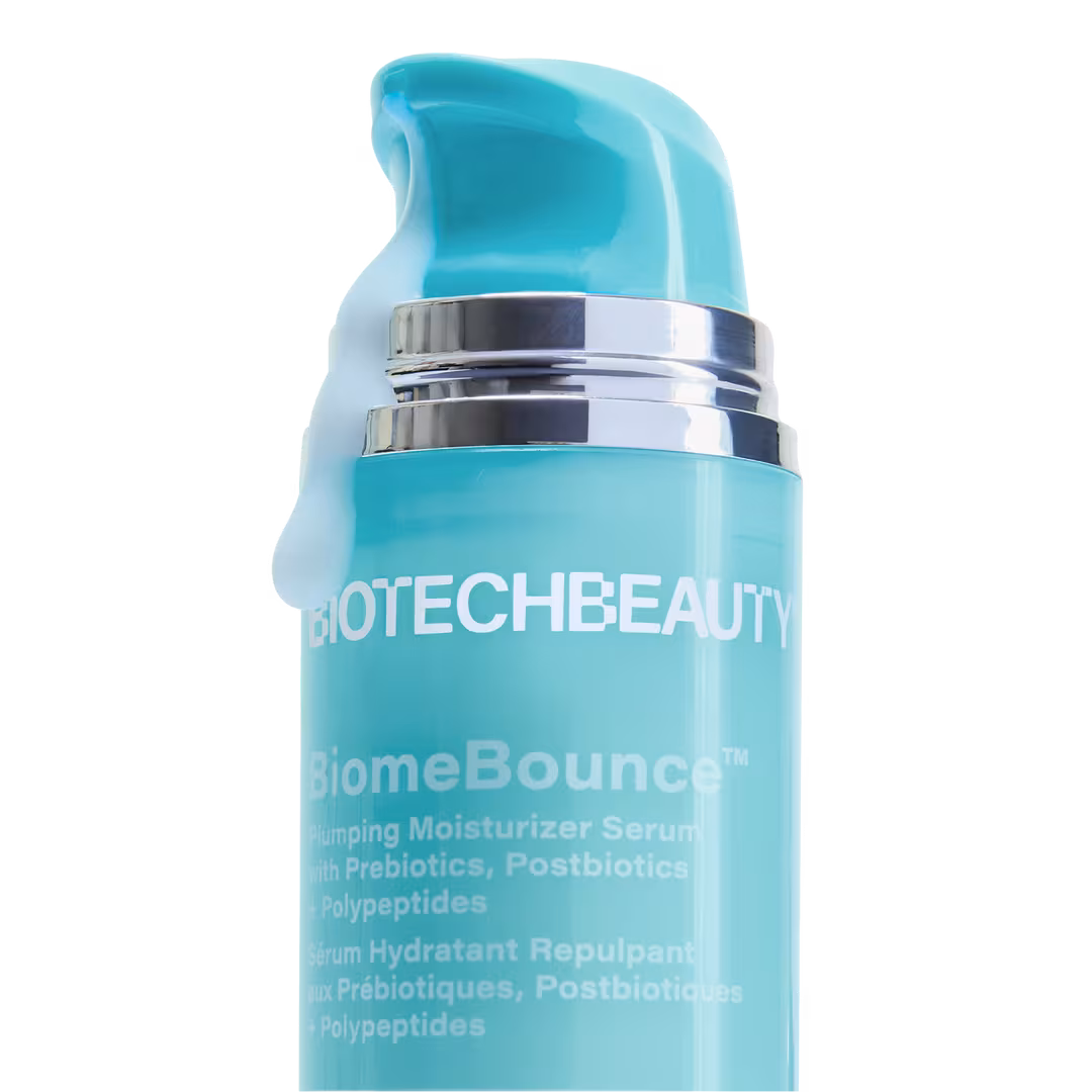 BiotechBeauty  BiomeBounce Plumping Moisturizer and Makeup Primer with Prebiotics + Polypeptides
