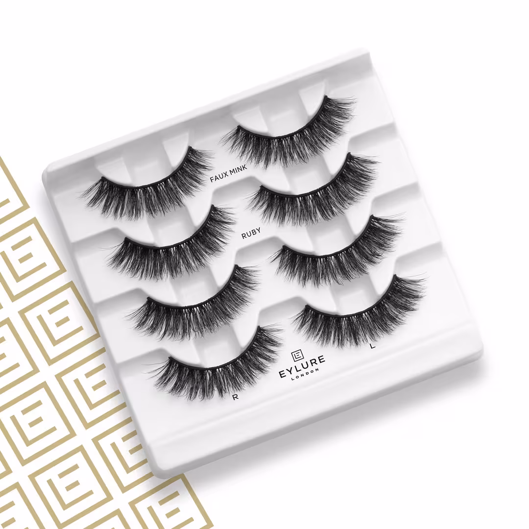 Eylure  Luxe Faux Mink Ruby Eyelashes Multipack