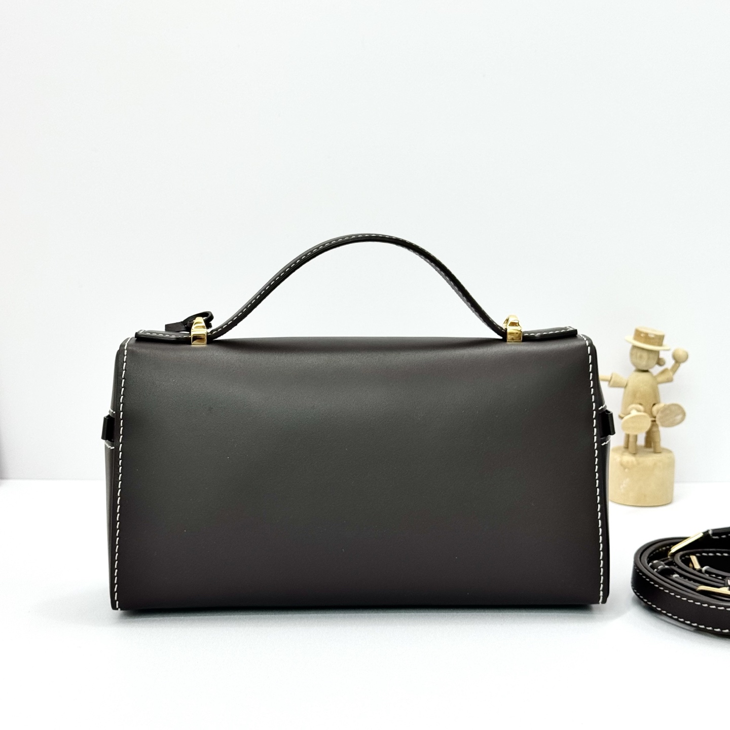 Loro piana Extra Bag L23 handbag coffee colored crossbody bag
