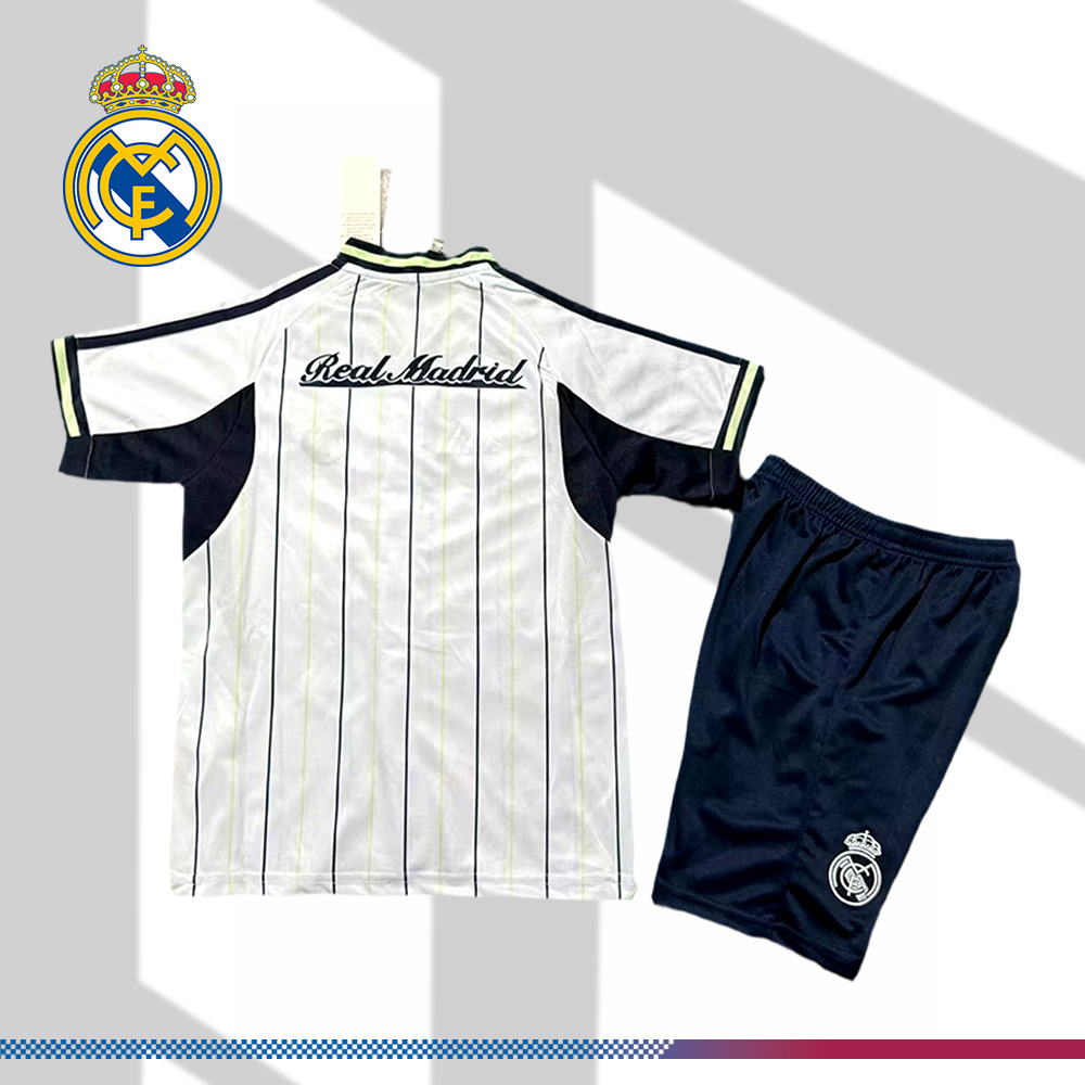 2025/2026 Real Madrid Casual Baseball Style Sports Shirt （Kids Kit socks）