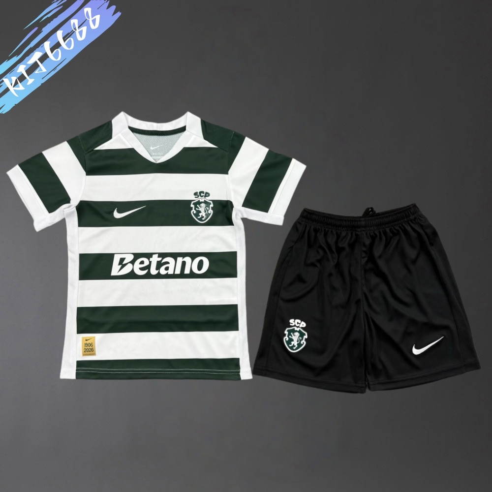 2026/2027 Sporting Lisbon Home Football Shirt（Kids Kit socks）