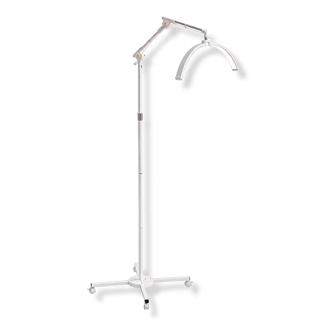 OmySalon  Height Adjustable Shadowless Half Moon LED Floor Lamp