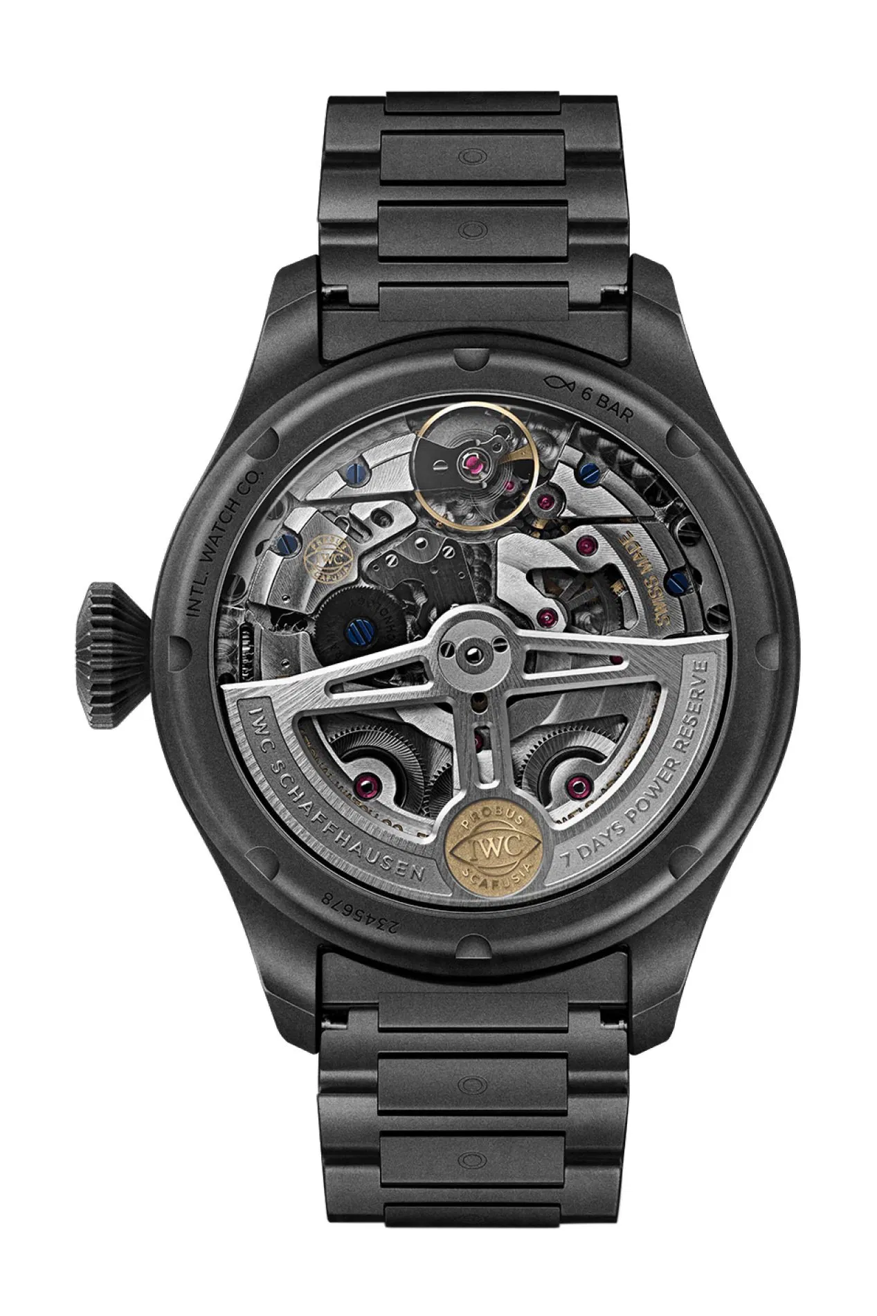 IWC Schaffhausen big Pilots watch perpetual calendar top gun ceratanium iw503604