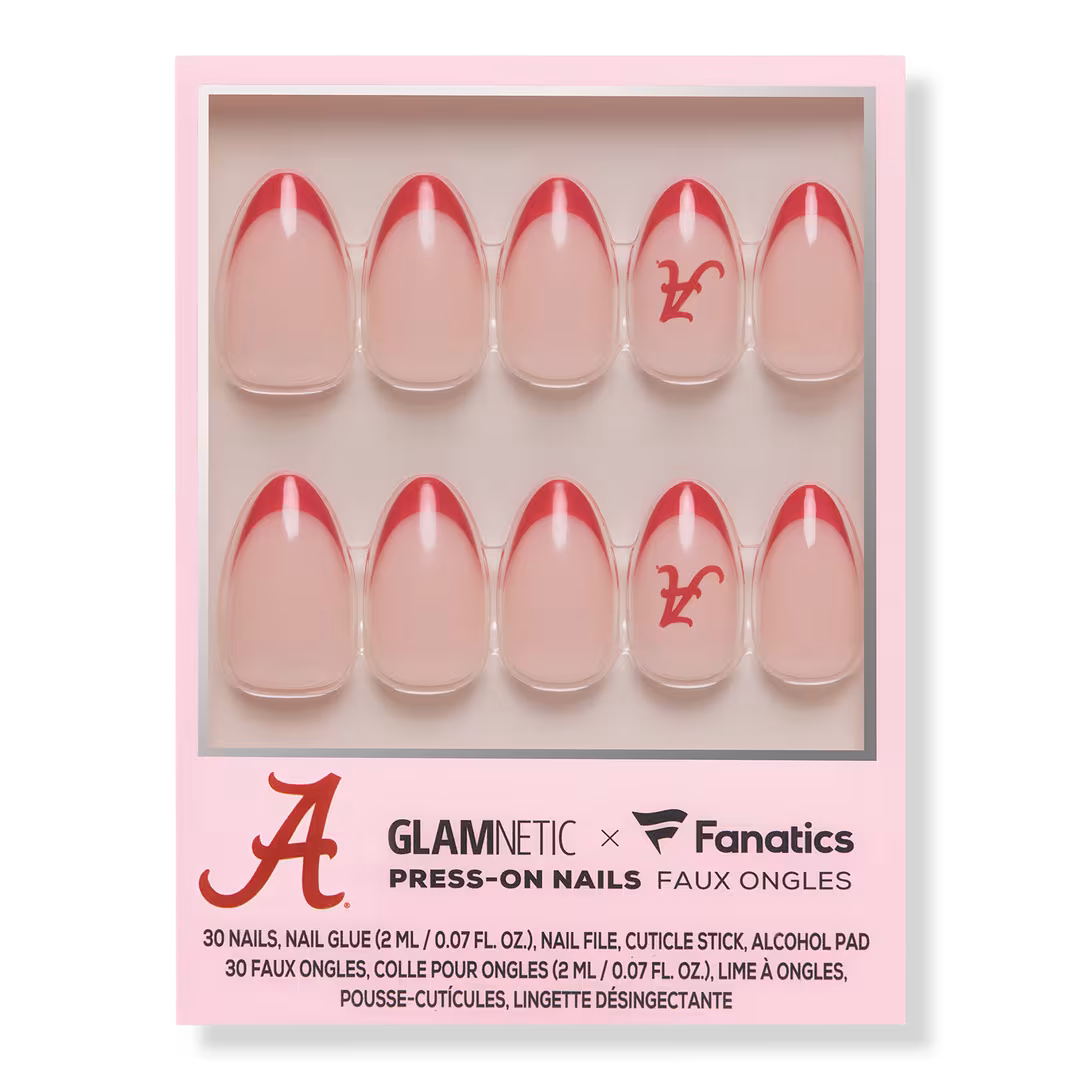 Glamnetic x Fanatics Nail  Alabama Crimson Tide Press-On Nails