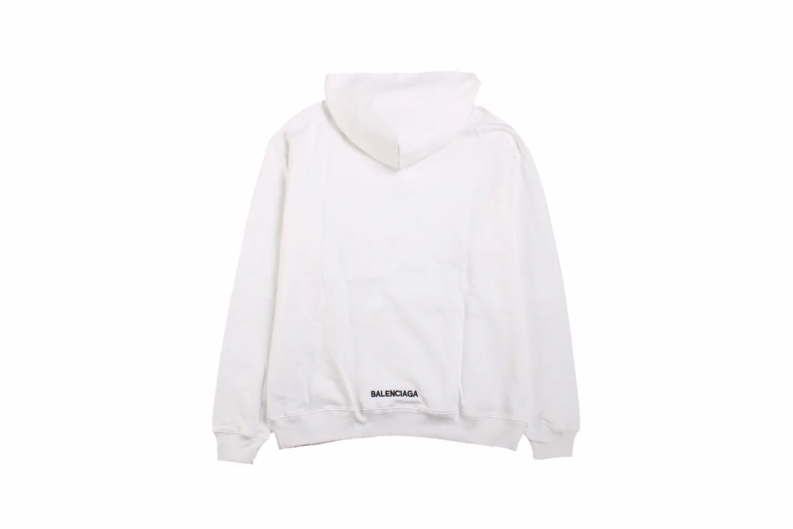 Balenciaga White Be Yourself Hoodie