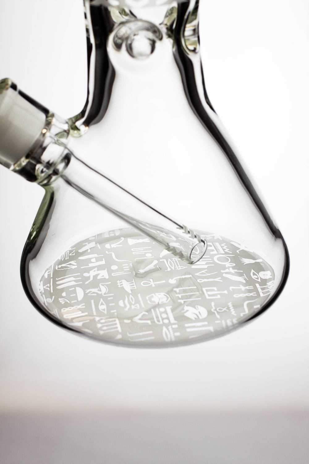 13.5 9 mm thick sandblasted glass beaker water bong