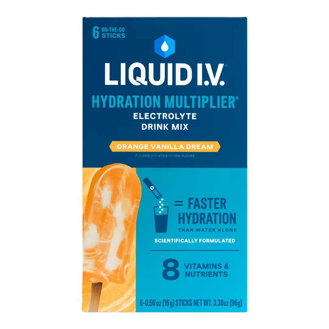 LIQUID I.V.  Hydration Multiplier Electrolyte Drink Mix Orange Vanilla Dream