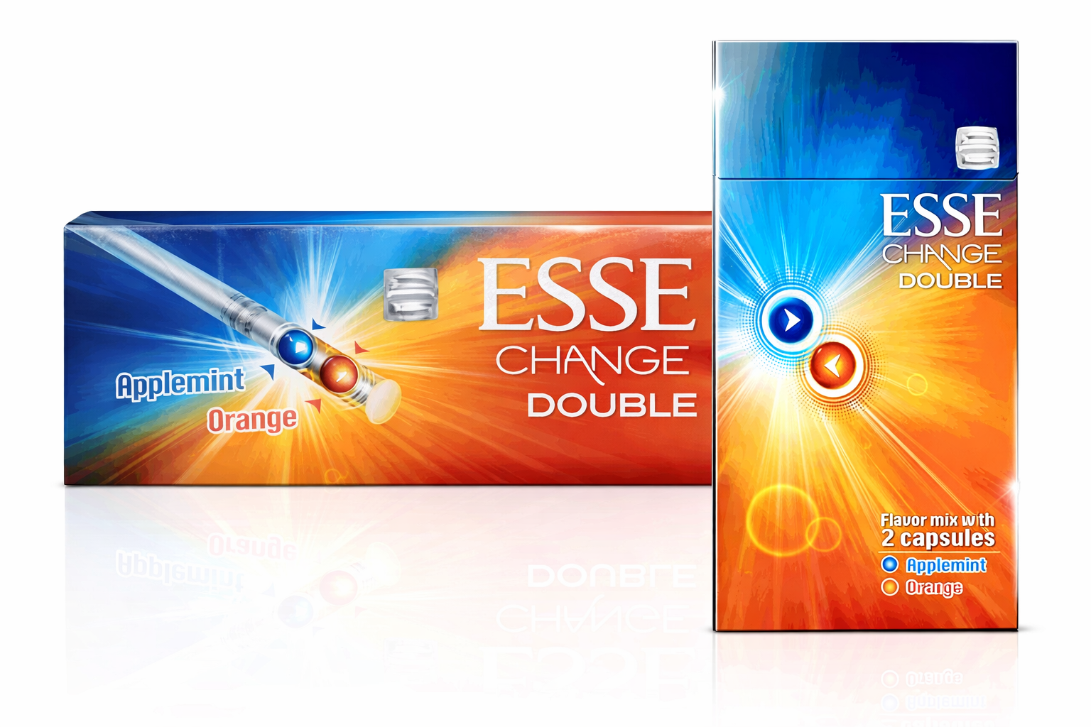 ESSE Change Double Applemint & Orange 20s Cigarettes x 10 Packs /1 Carton