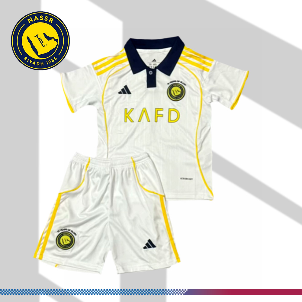 2025/2026 Al-Nassr Away Football Shirt (kids kit socks)