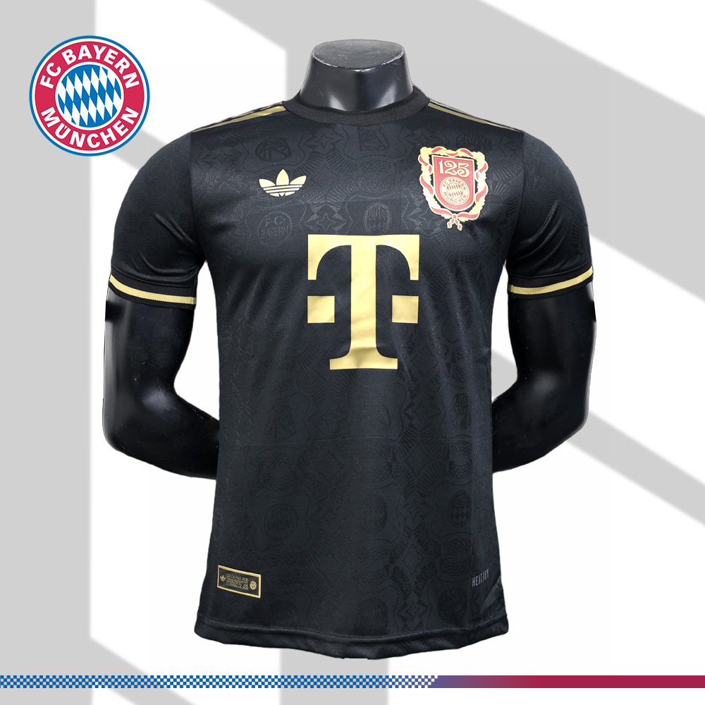 2025/2026 Bayern Munich 125th Anniversary Black Football Shirt (Player Edition)