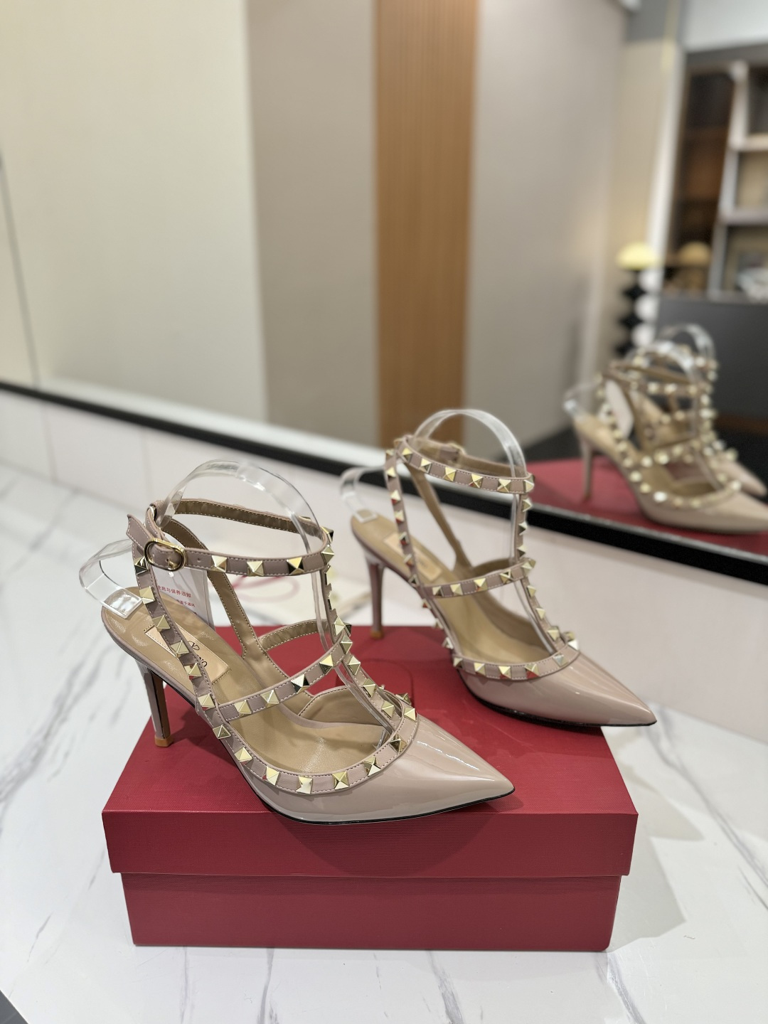 Valentino Rockstud Caged High heels