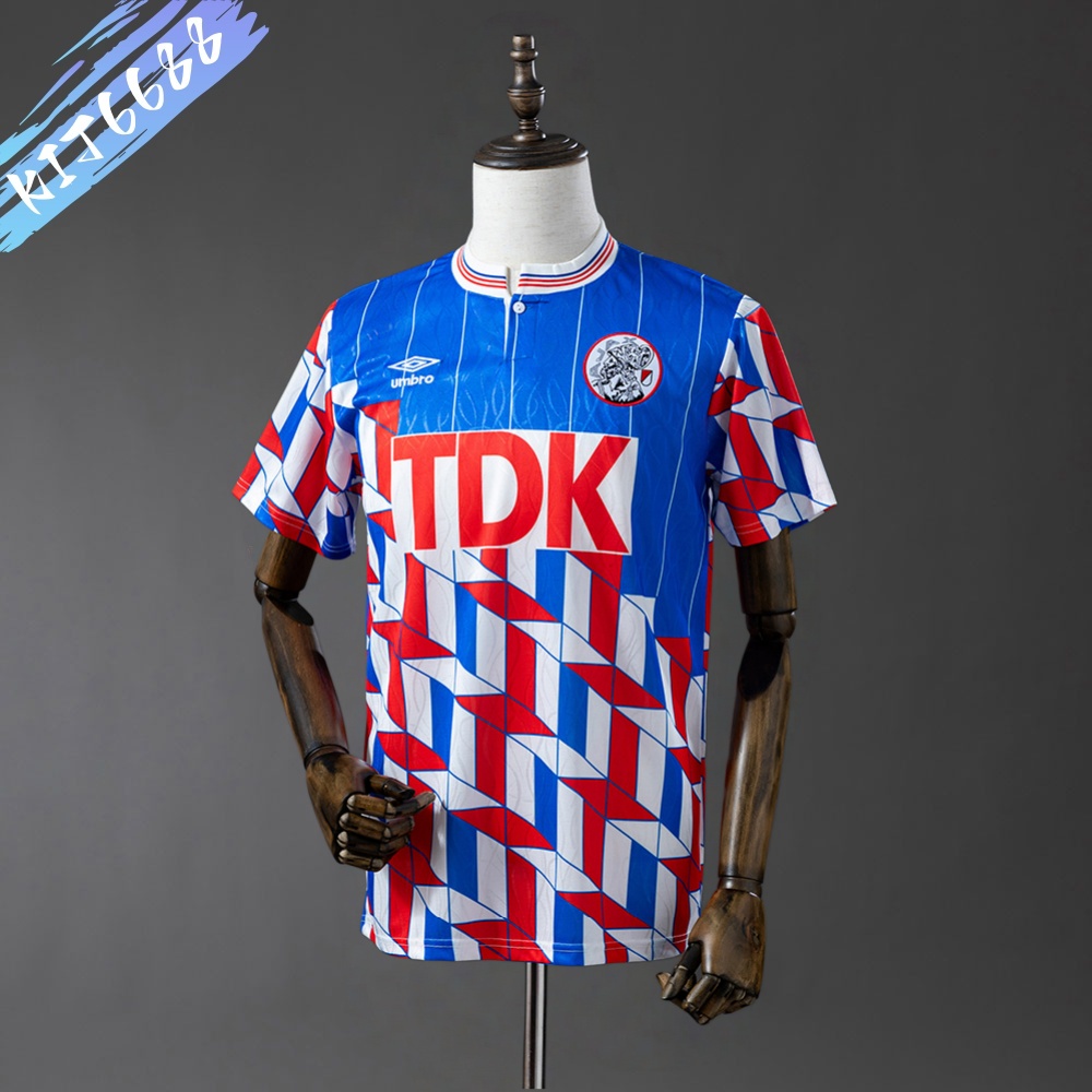 1989/1990 Ajax Away Retro Football Shirt (Retro)